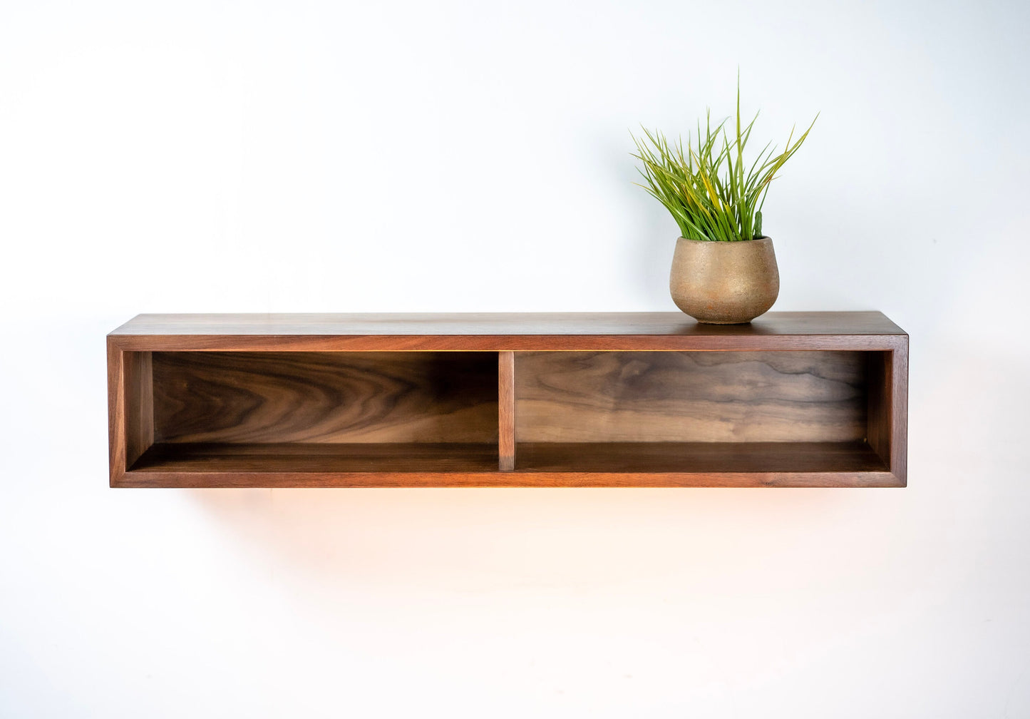 Entryway Floating Console / Solid Wood Floating Media Organizer / Media Console / Media Stand / TV Stand