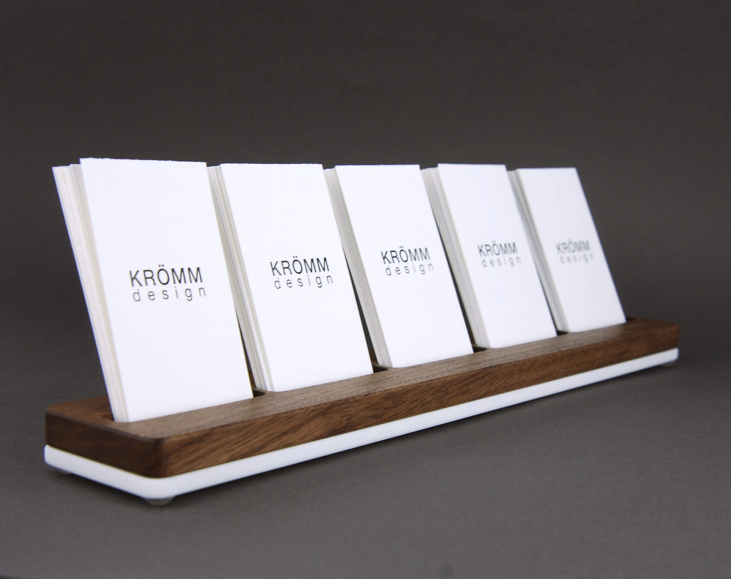 Business Card Stand for Vertical Cards 3-5 slots
