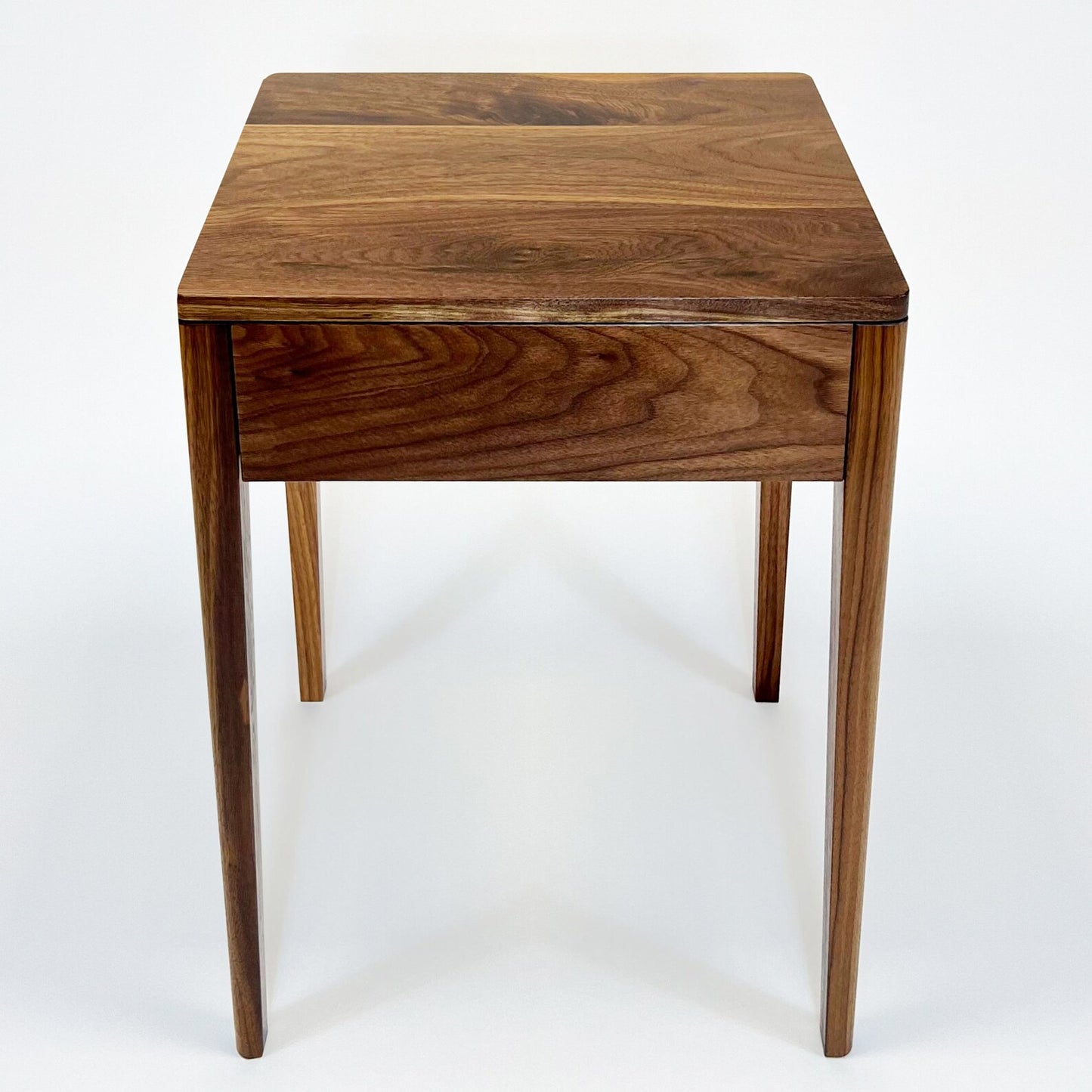 Nightstand in Solid Black Walnut, Bedside Table with Drawer, Mid-Century Modern Nightstand , Scandinavian Style