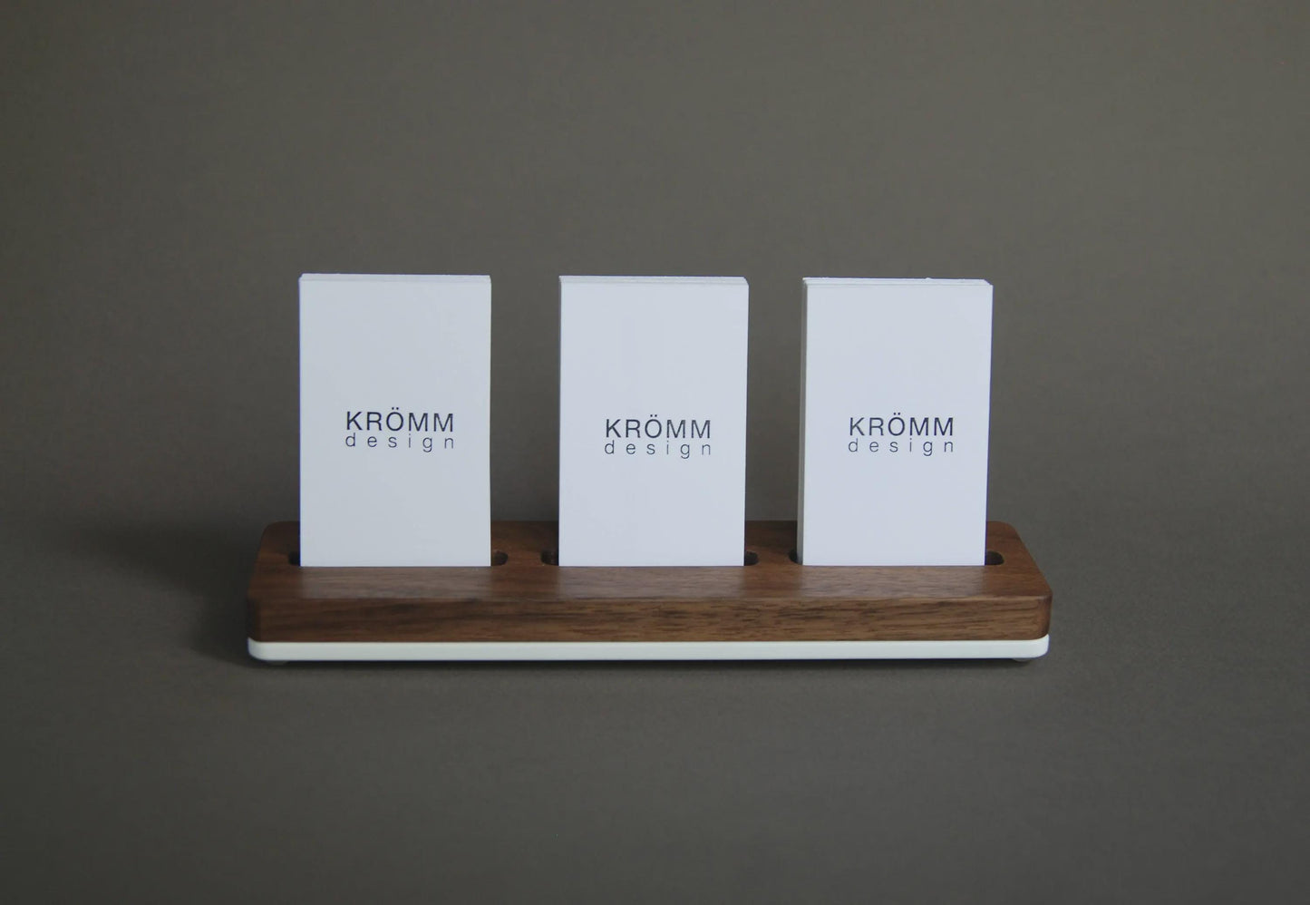 Business Card Stand for Vertical Cards 3 slots