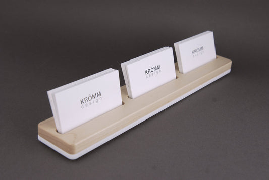 Maple Wood Business Card Stand 2-5 slots