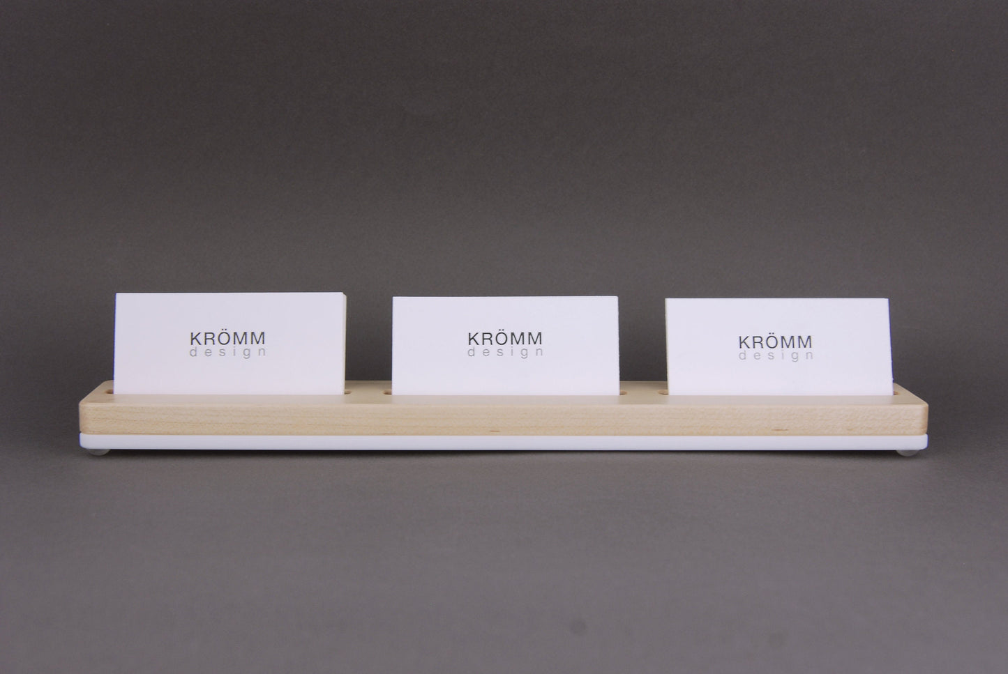 Maple Wood Business Card Stand 2-5 slots