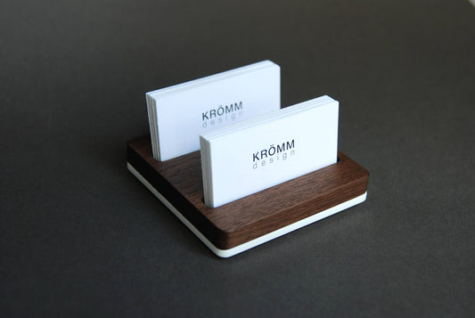 Business Card Display Stand for Horizontal Cards 2 slots