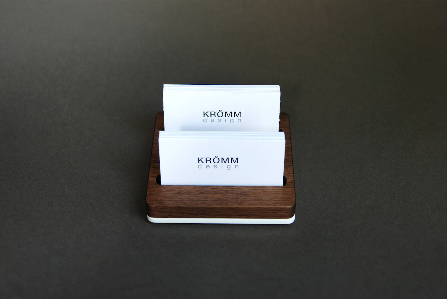 Business Card Display Stand for Horizontal Cards 2 slots