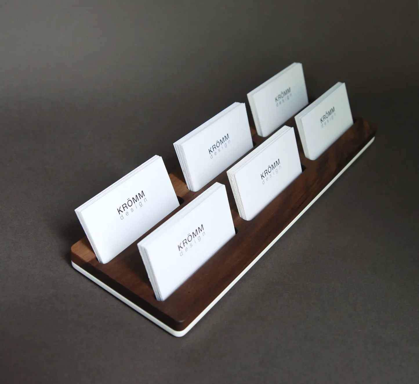 Business Card Display Stand for Horizontal Cards 2-10 slots