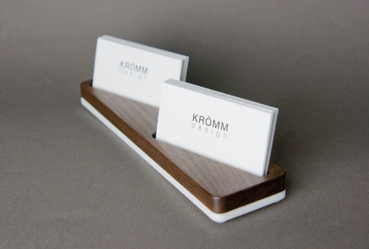 Business Card Stand for Horizontal Cards placed at angle 2-5 slots