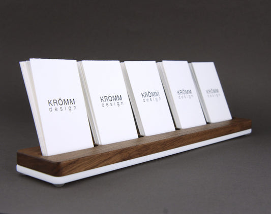 Business Card Stand for Vertical Cards 3-5 slots