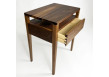 Bedside Table in Solid Black Walnut with Dovetailed Drawer and Shelf