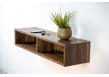 Entryway Floating Console / Solid Wood Floating Media Organizer