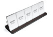 Multiple (3-5) Vertical Business Card Stand Aluminum & Wenge Wood