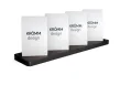 Multiple (4-6) Vertical Business Card Stand Aluminum & Wenge wood