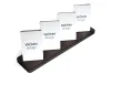 Multiple (4-6) Vertical Business Card Stand Aluminum & Wenge wood