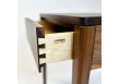 Nightstand in Solid Black Walnut with Dovetailed Drawer and Shelf
