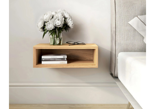 Solid Cherry Floating Nightstand
